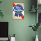 Metal Tin Sign • Pabst Blue Ribbon Beer • Desperate Enterprises PBR • Breweriana