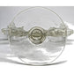 Vintage Art Deco Glass Double Two Candle Holder Elegant Centerpiece 1930s-5.75"
