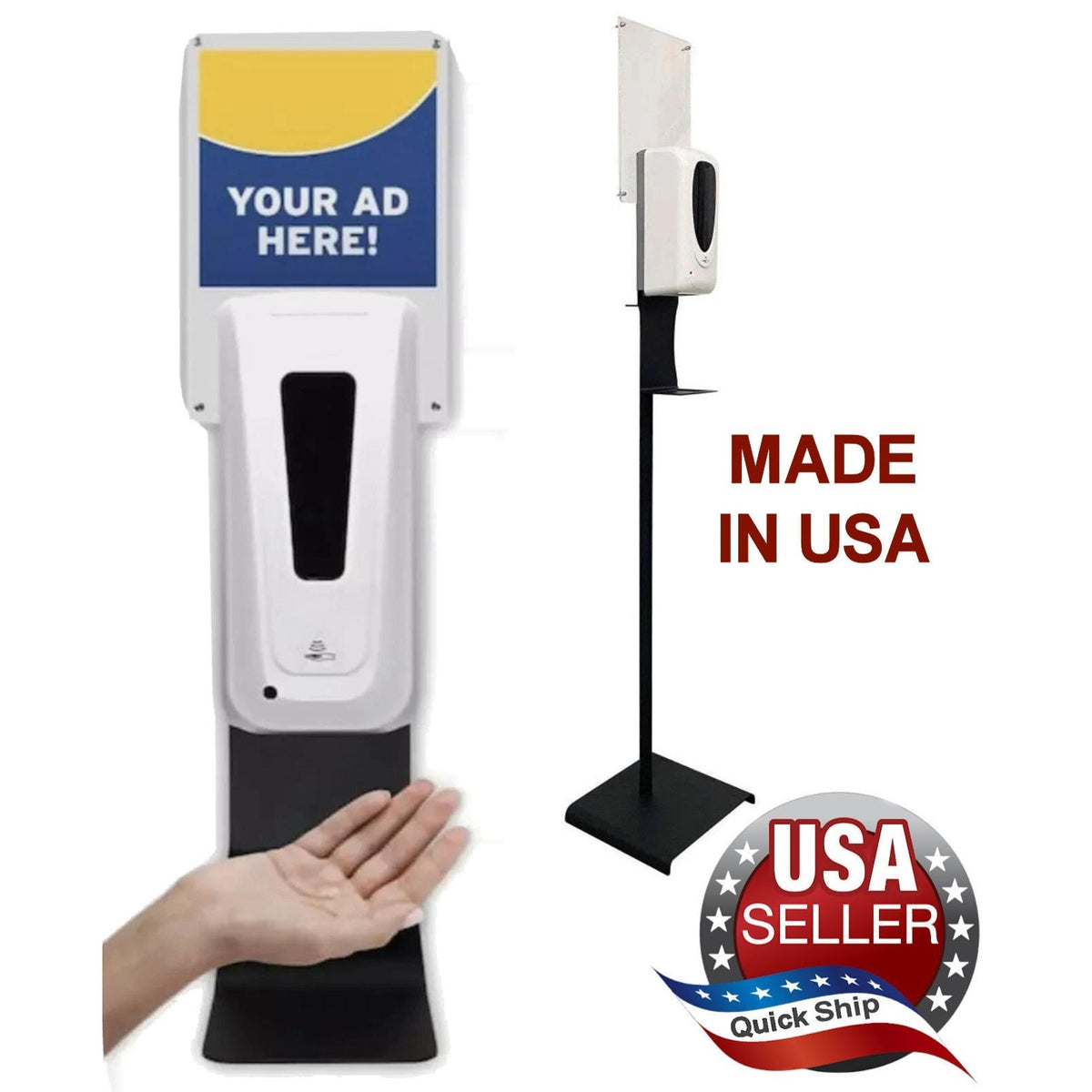 Zep Touch-Free Motion Activated Hand Sanitizer Dispenser & Stand •84.54oz/2500ml