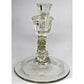 Vintage Art Deco Glass Double Two Candle Holder Elegant Centerpiece 1930s-5.75"
