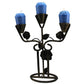 Vintage 3 Arm Candelabra Holder Flowers Leaves Candles Included 11"X8.5"
