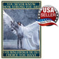 Tin Sign •You Never Know How Strong You Are •Lady in White Gown on Pegasus •8x12