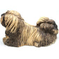 Classic Critters 1984 Loso Dog Figurine Brown Glass Eyes Resin 5.25" x 8"