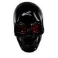 Black Skull Ring • Blood Red Eyes • Evil Grin • Size 10 • Large 1-1/2"