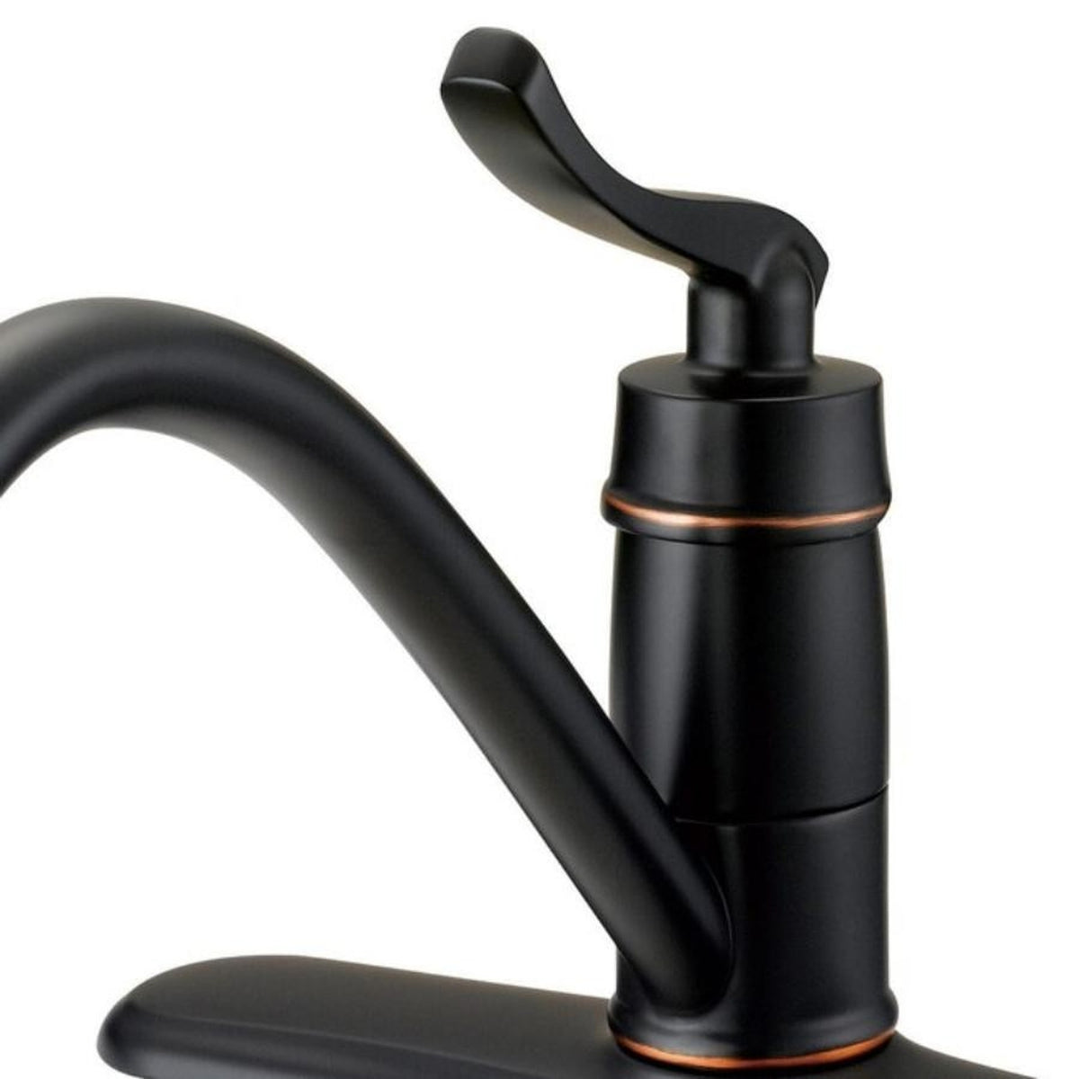 Project Source Laural Oil Rubbed Bronze Single Handle Kitchen Faucet & Sprayer