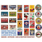 Metal Tin Petroliana Sign •Charles New Streamline Hi-Speed Motor Oil •2000 Miles