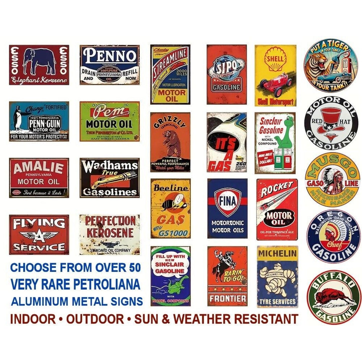 Metal Tin Petroliana Sign •Charles New Streamline Hi-Speed Motor Oil •2000 Miles