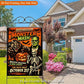 Halloween Monster Mash Party Poster 12x18 Flag • Frankenstein Werewolf Skeleton