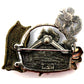 KC Kenneth Cole Cats Kitten Brooch Pin Rhinestone Flower Accent Bow Basket