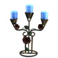 Vintage 3 Arm Candelabra Holder Flowers Leaves Candles Included 11"X8.5"