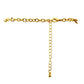 Scrolled & Plain Circles Link Chain Goldtone Classic Necklace 18"