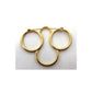 Circles Brooch Pin Gold Tone Triple Round - 2"Long